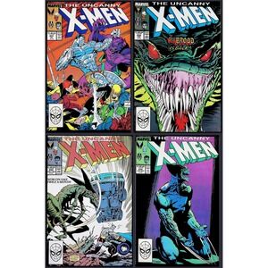 Marvel 4x Comic Lot Uncanny X-Men #231-234 Brood Marc Silvestri Copper Age